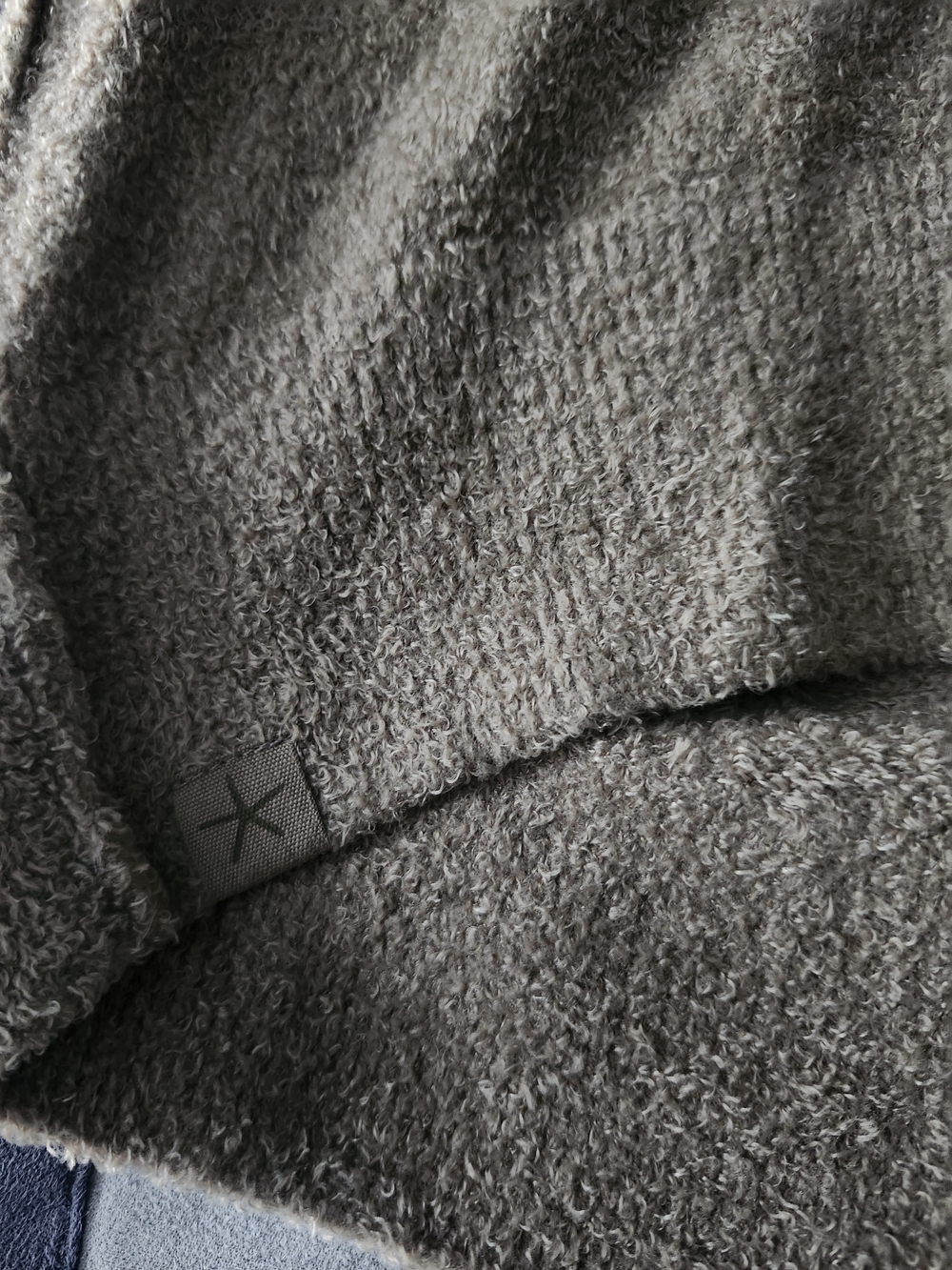Barefoot Dreams Womens V-Neck Sweater in Taupe - Picture 3 of 4